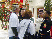 Iraq Moratorium Mall Walkers Confront Marine Recruiters in San Mateo