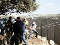 Palestinian Israelis and Internationals Succeed in Causing Substantial Damage to The Wall