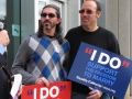 Same Sex Couples Try to Apply for Marriage Licenses in San Mateo