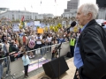 Protest: "Money for People's Needs, Not for War and Corporate Bailouts"