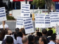 President Praises Walmart at Store in Mountain View, Protesters Cry Foul