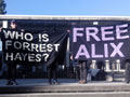 Demonstration at Santa Cruz County Superior Court for Alix Tichelman