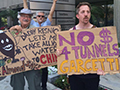 Delta Tunnels for Big Ag Tycoons Protested in Los Angeles