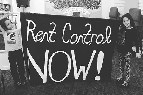 Communities Across California Demand "Rent Control Now!"