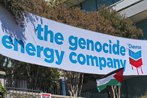 Gaza Protesters Disrupt Chevron Headquarters